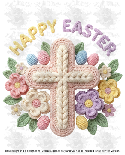 Easter Faux Yarn #13 DTF Transfer