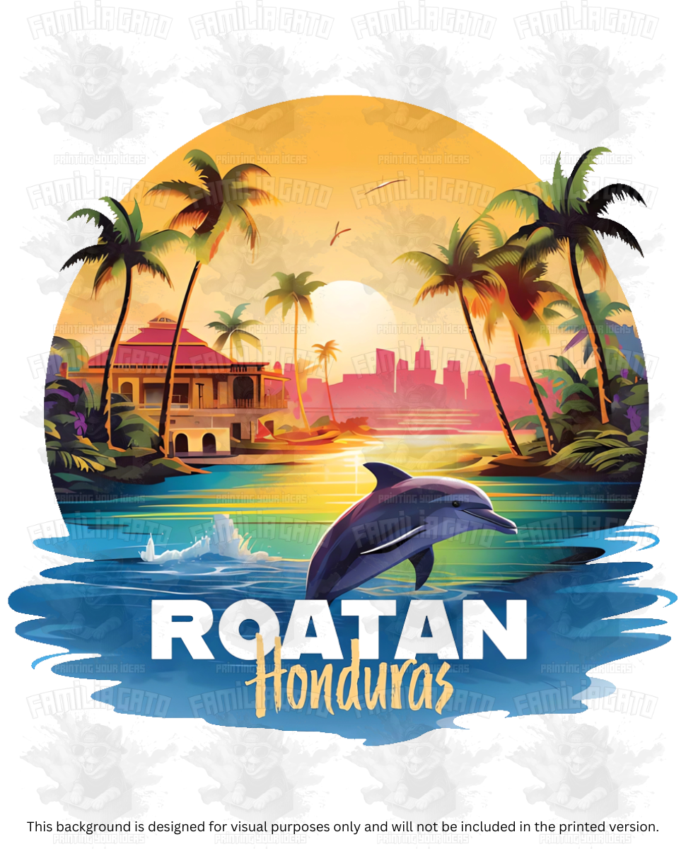 Honduras Roatan DTF Transfer