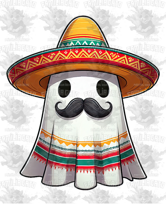 Ghost Mexicano DTF Transfer