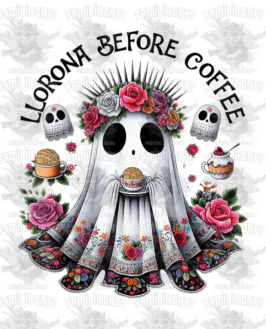 Llorona Before Coffee #2 DTF Transfer
