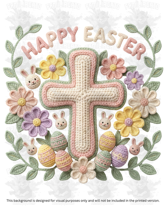 Easter Faux Yarn #14 DTF Transfer