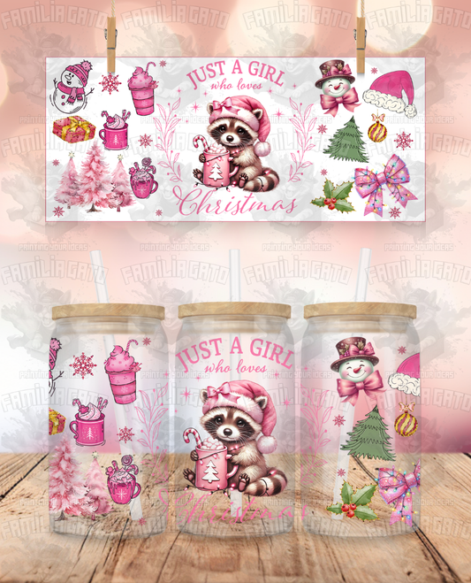 Just a Girl who loves Christmas #1 UVDTF Wrap