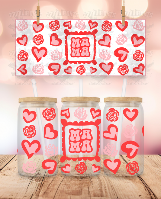 Valentine's Day - Mama Rose Hearts UVDTF Wrap