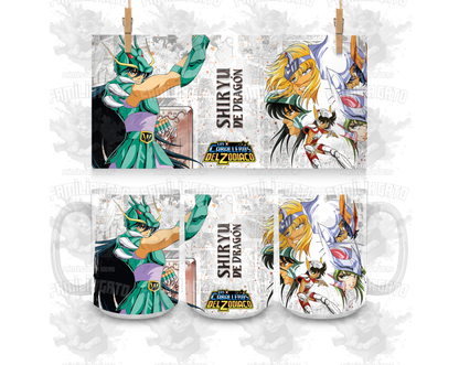 Caballeros del Zodiaco 11oz & 15oz Ceramic Mugs Tazas