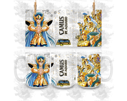 Caballeros del Zodiaco 11oz & 15oz Ceramic Mugs Tazas