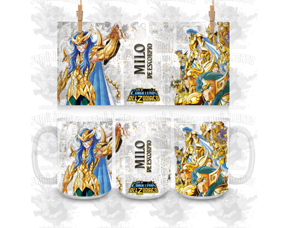 Caballeros del Zodiaco 11oz & 15oz Ceramic Mugs Tazas