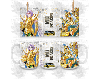 Caballeros del Zodiaco 11oz & 15oz Ceramic Mugs Tazas