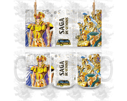 Caballeros del Zodiaco 11oz & 15oz Ceramic Mugs Tazas