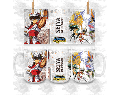 Caballeros del Zodiaco 11oz & 15oz Ceramic Mugs Tazas
