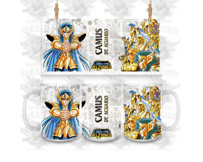 Caballeros del Zodiaco 11oz & 15oz Ceramic Mugs Tazas