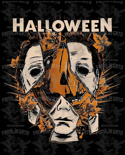 Halloween Horror Character Halftone #2 DTF Transfer