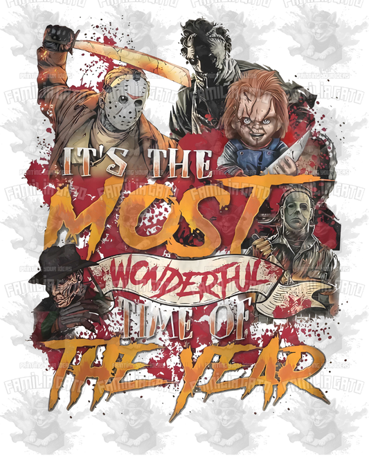 It's the Most Wonderful Time of the Year Horror Character #2 DTF Transfer