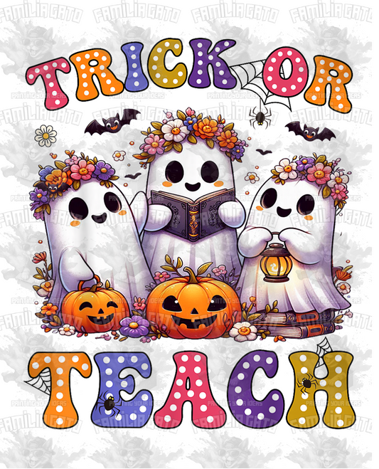 Trick or Teach #3 Halloween DTF Transfer