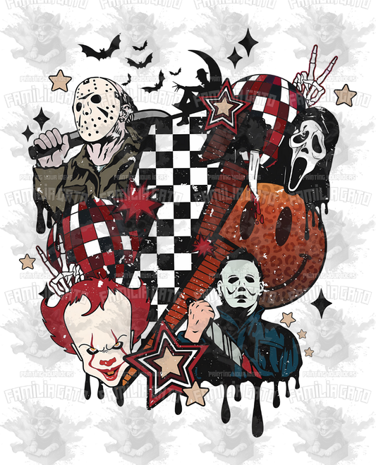 Horror Movie Characters #1 DTF Transfer