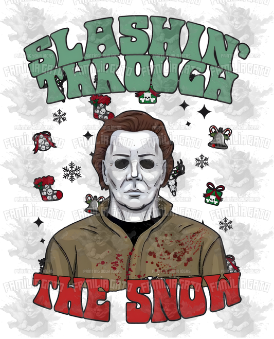Slashing Through the Snow DTF Transfer