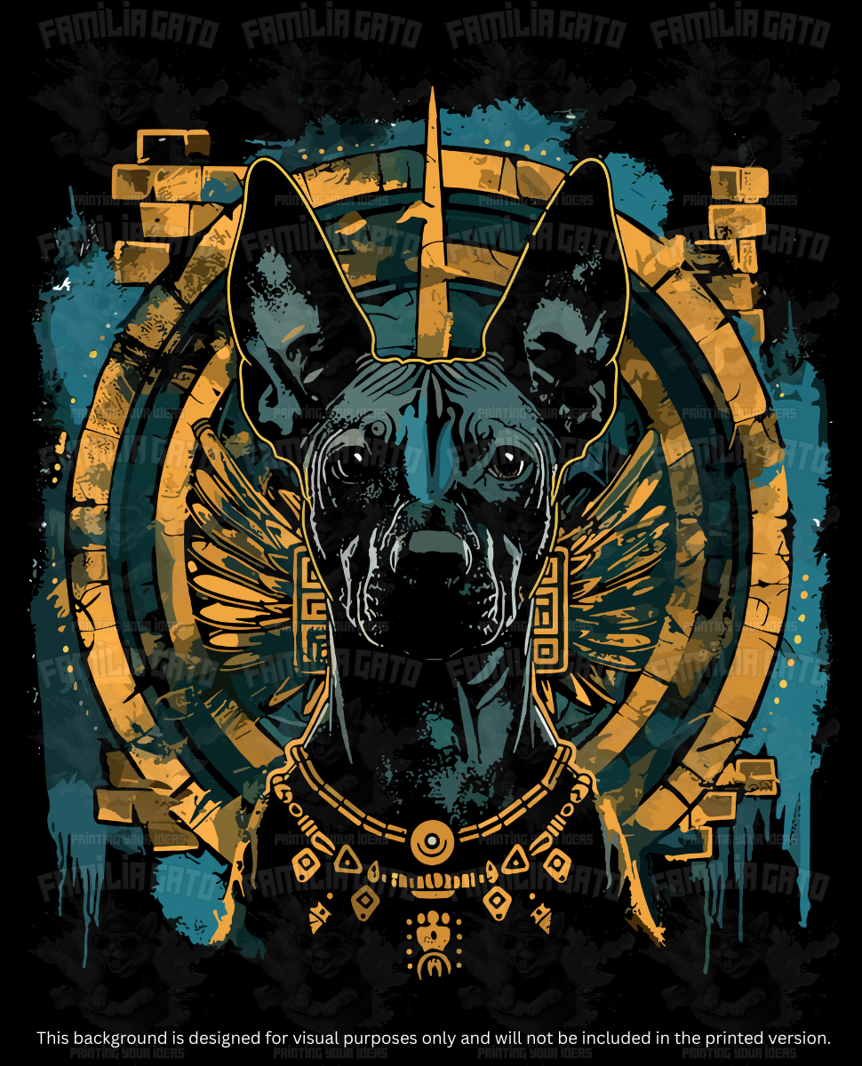 Mexican Xoloitzcuintle Dog DTF Transfer