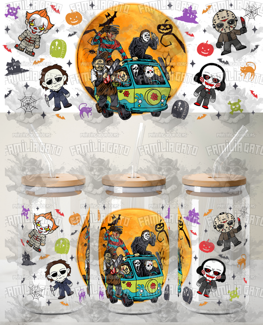 Halloween Horror Characters #17 UVDTF Wrap