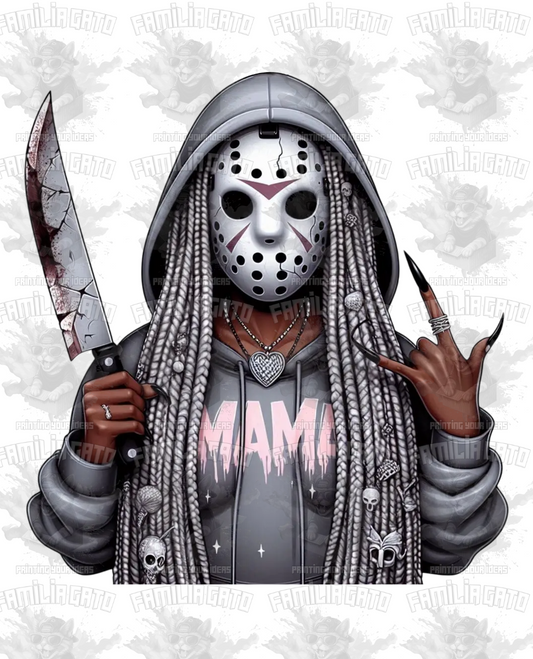Halloween Horror Black Mama #18 DTF Transfer