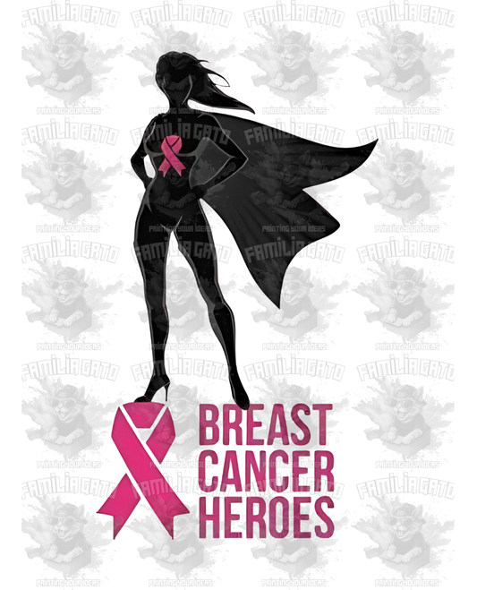 Breast cancer heroes DTF Transfer