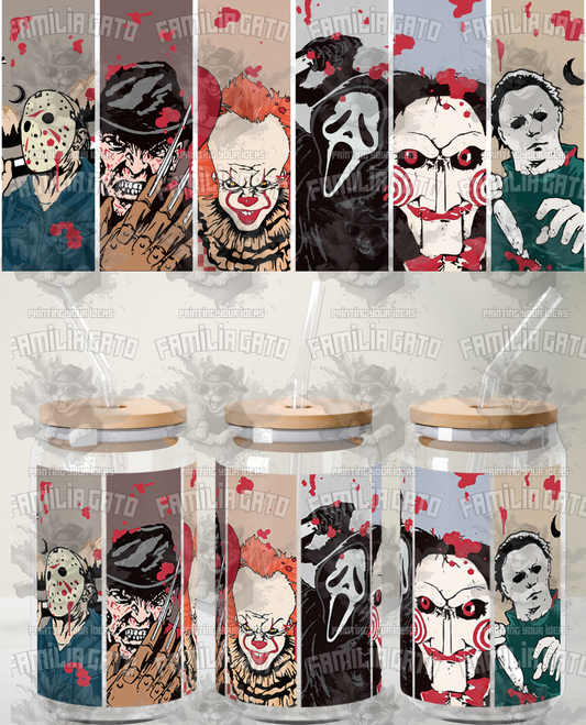 Halloween Horror Characters #18 UVDTF Wrap