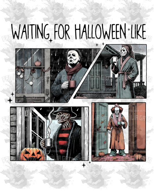 Waiting for Halloween Like DTF Transfer