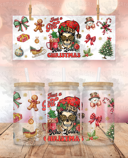 Just a Girl who loves Christmas #5 UVDTF Wrap