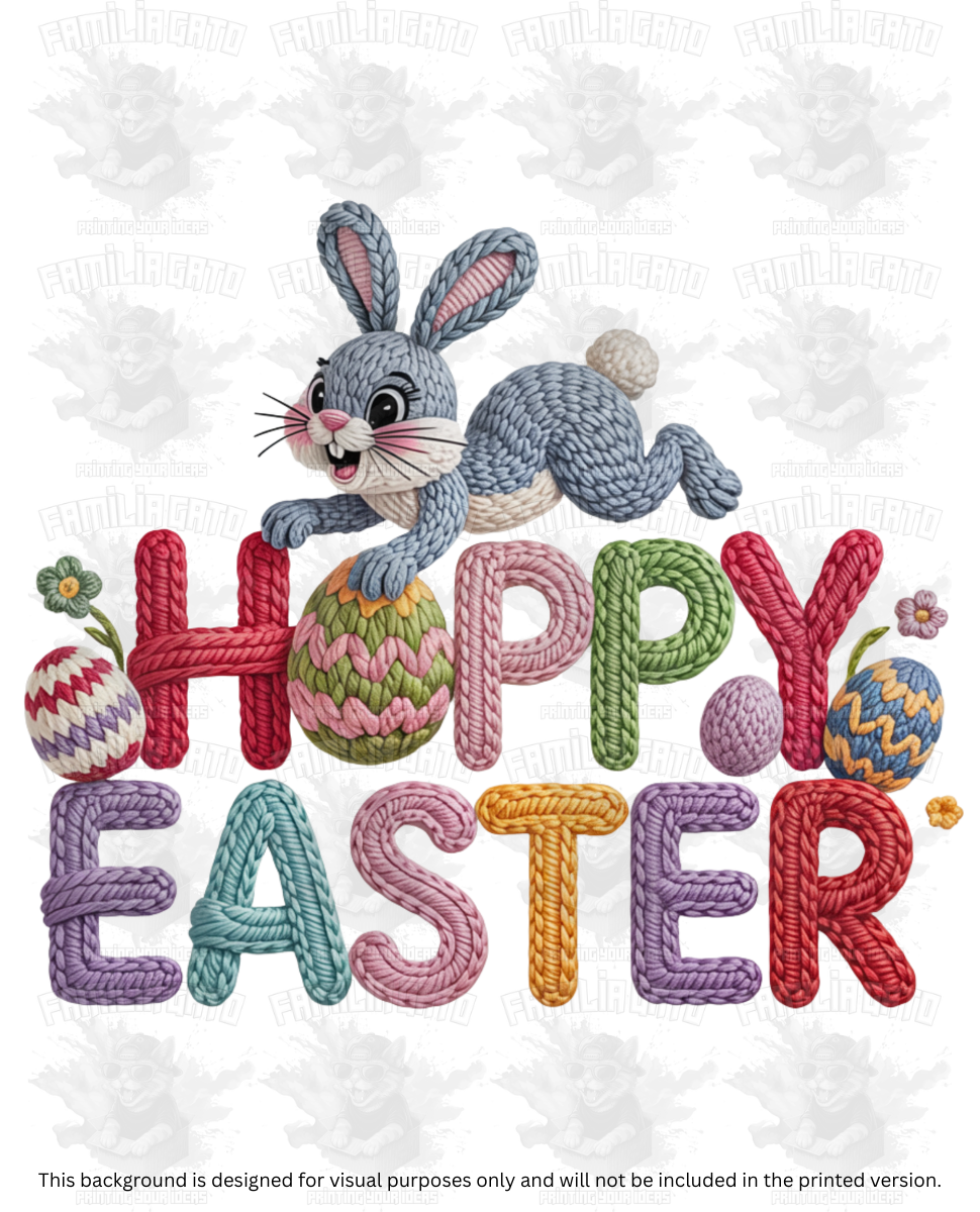 Easter Faux Yarn #1 DTF Transfer