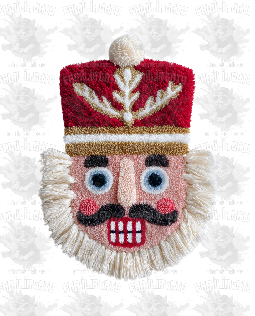 Faux Crochet Nutcracker DTF Transfer