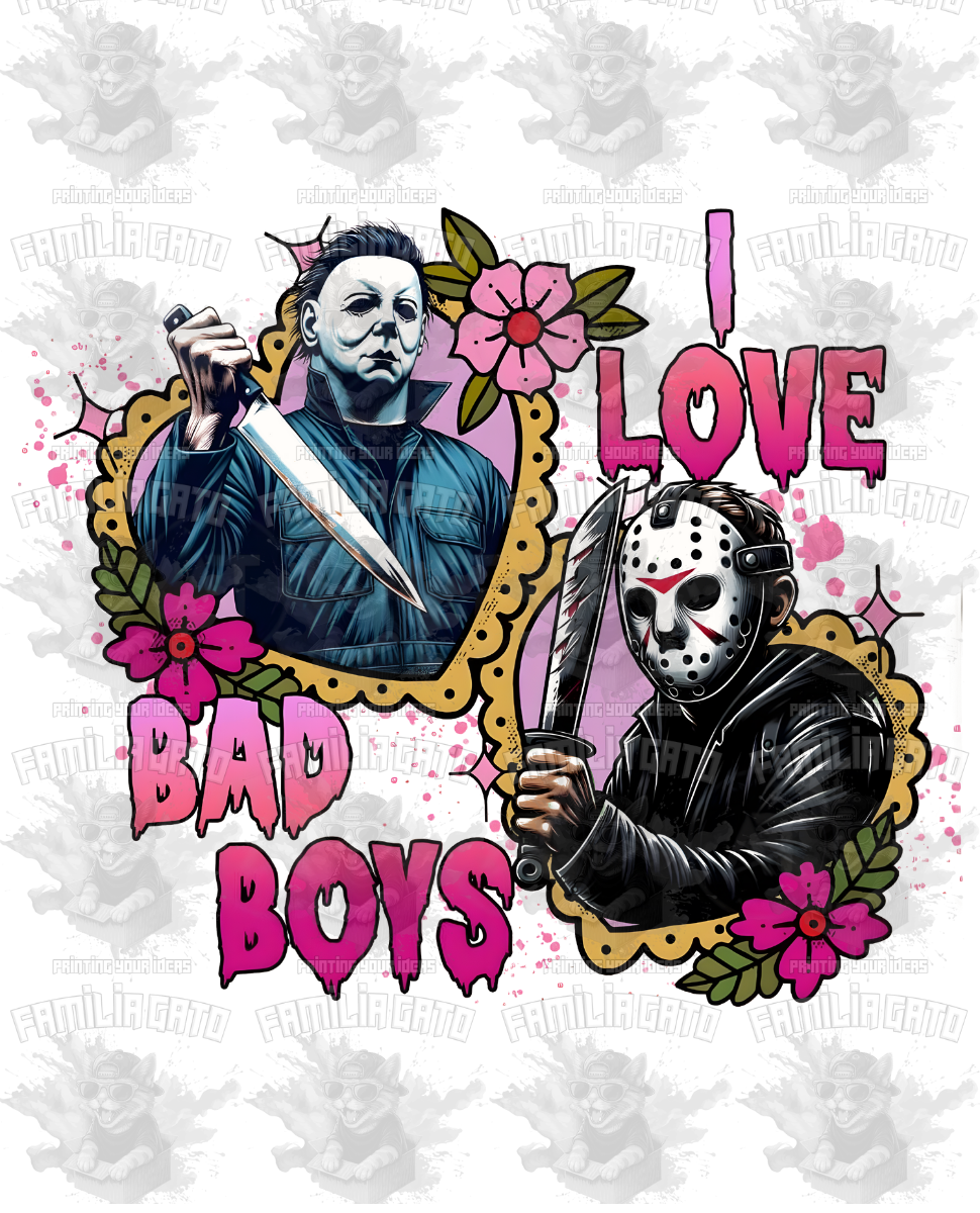 I Love Bad Boys #1 DTF Transfer