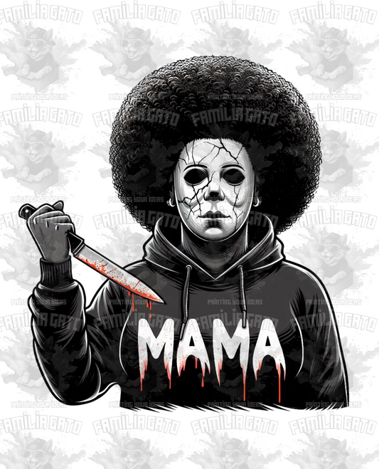 Halloween Horror Black Mama #21 DTF Transfer