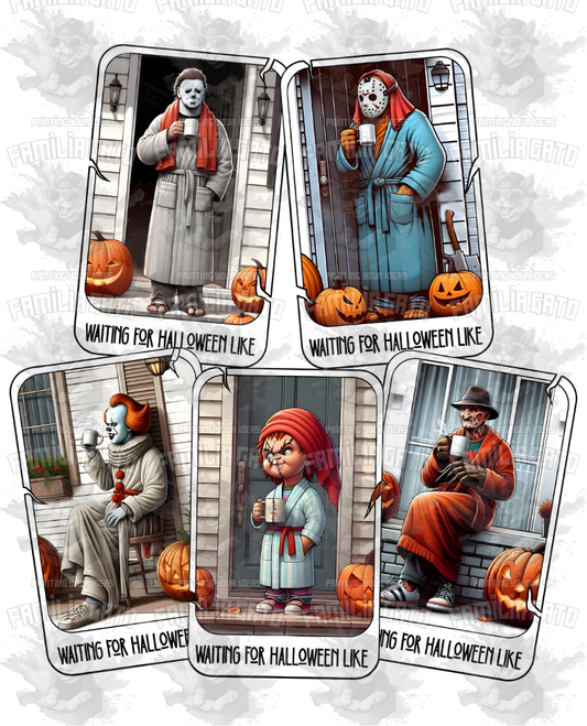 Waiting for Halloween Like #2 DTF Transfer