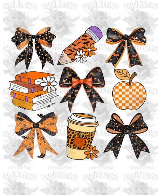 Teacher Halloween Bows