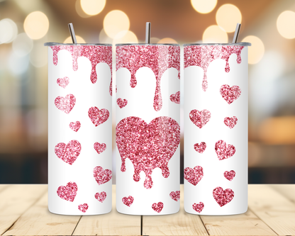 Valentine's Day - Hearts' Designs #1 - 20 Oz Stainless Steel Tumbler