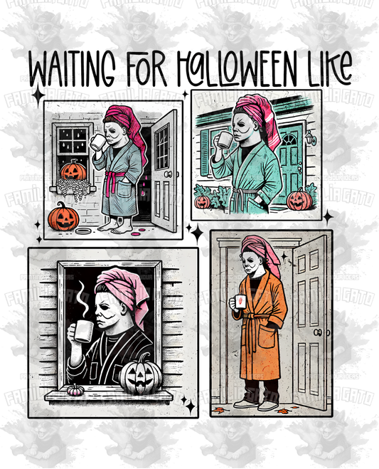 Waiting for Halloween Like #3 DTF Transfer