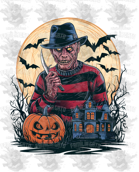 Halloween Haunted House DTF Transfer