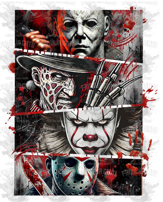 Halloween Horror Movie Characters  #3 DTF Transfer
