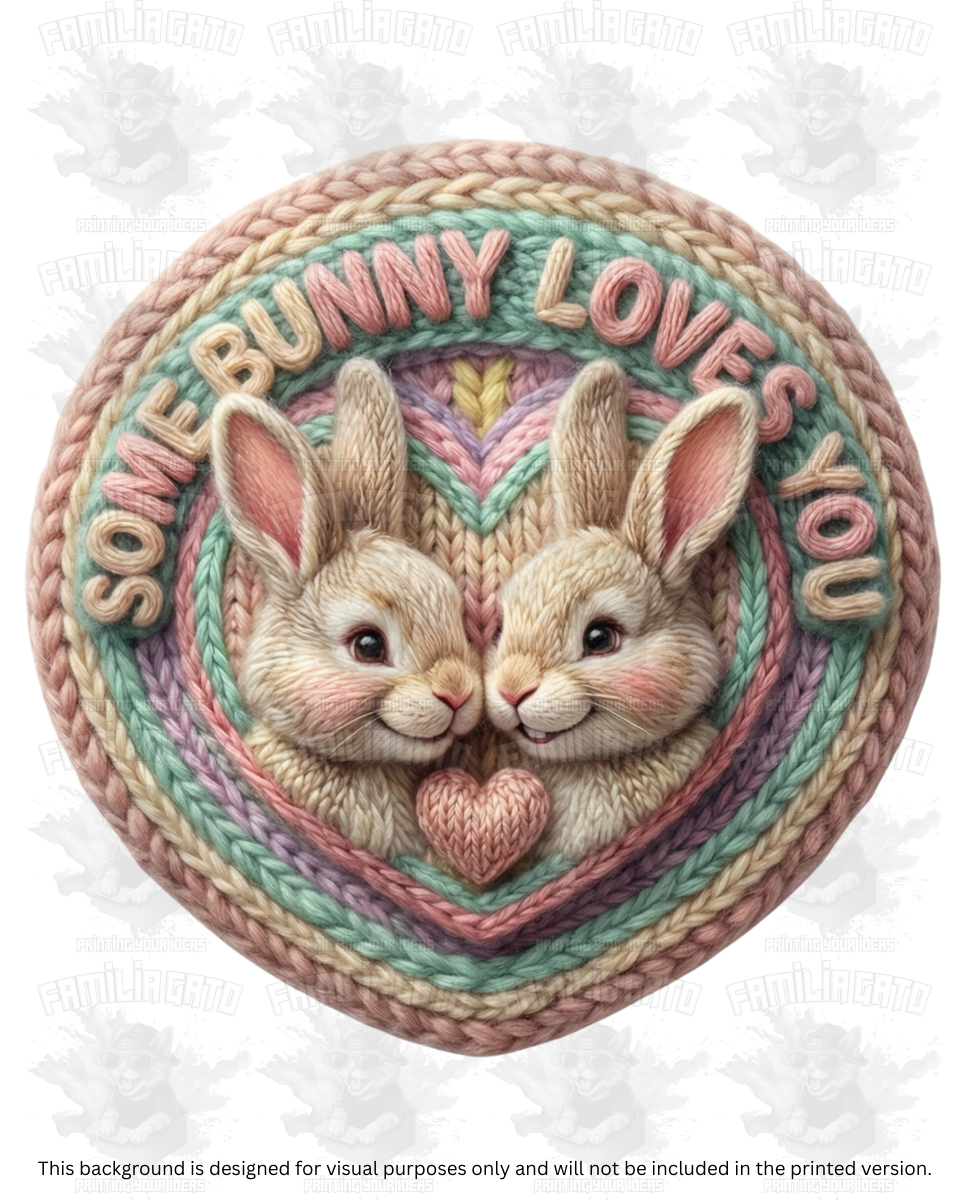 Easter Faux Yarn #22 DTF Transfer