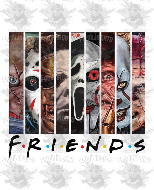 Halloween Horror Characters F.R.I.E.N.D.S 1 DTF Transfer
