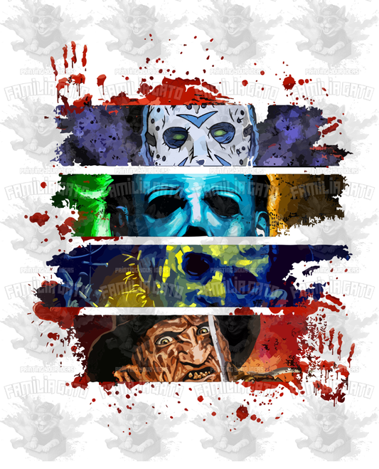 Halloween Horror Characters Bloody Hand DTF Transfer