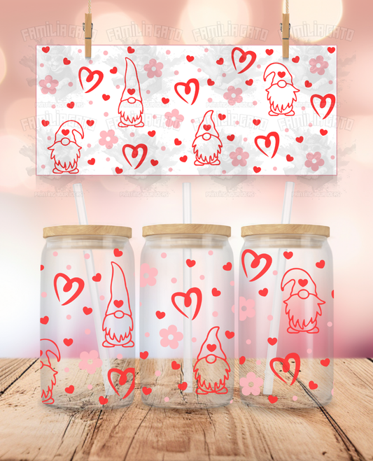 Valentine's Day - Gnomes & Hearts UVDTF Wrap