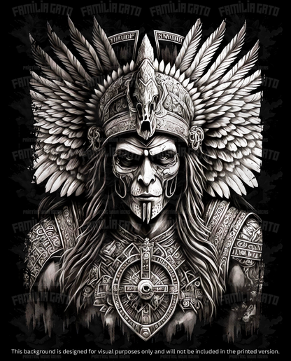 Aztec Warrior #3 DTF Transfer