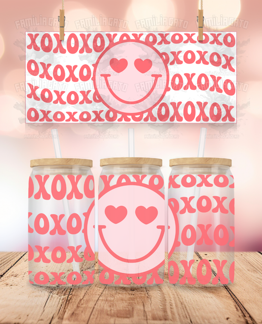Valentine's Day - XoXo Smiley Face UVDTF Wrap