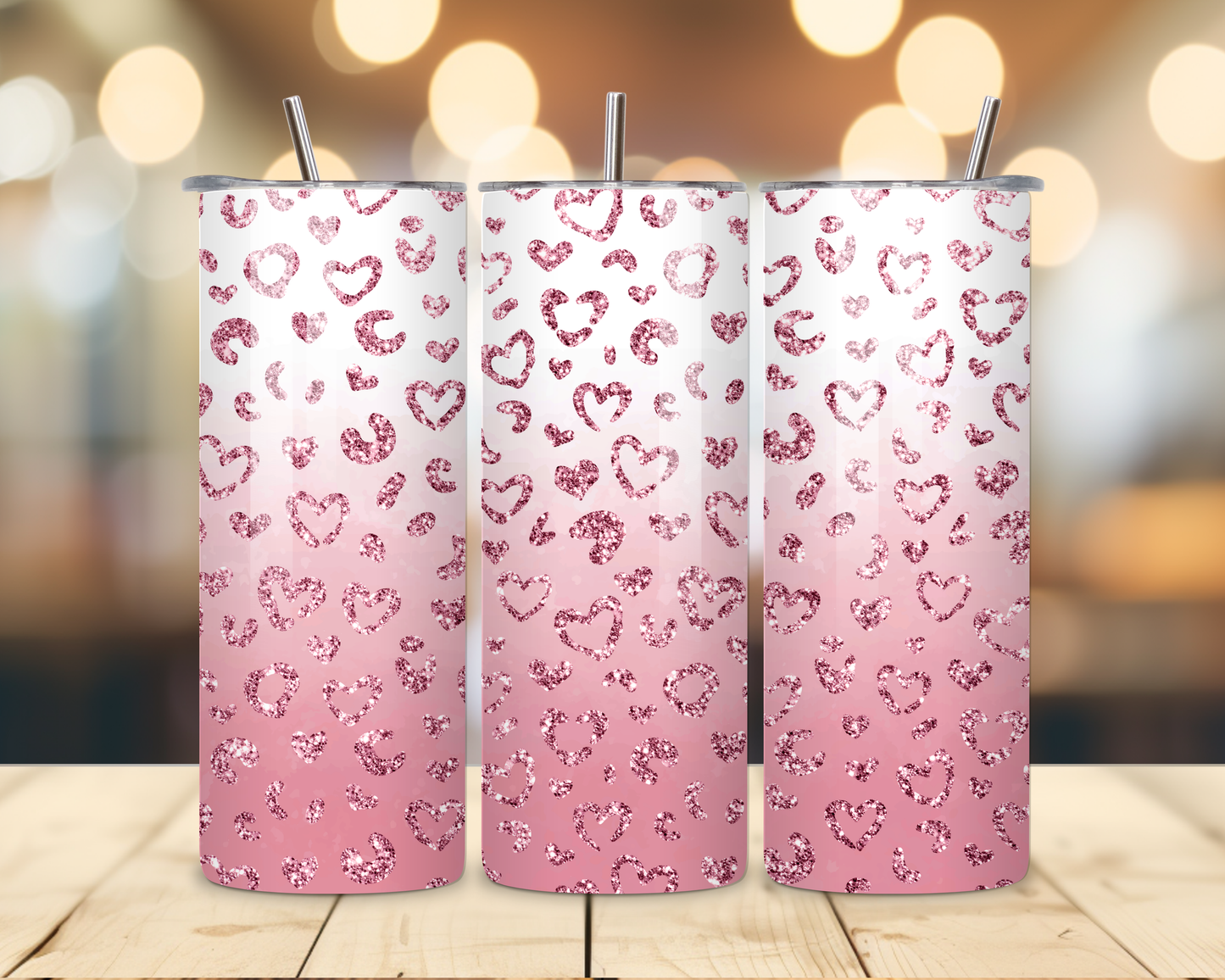 Valentine's Day - Cheetah Designs - 20 Oz Stainless Steel Tumbler