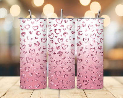 Valentine's Day - Cheetah Designs - 20 Oz Stainless Steel Tumbler