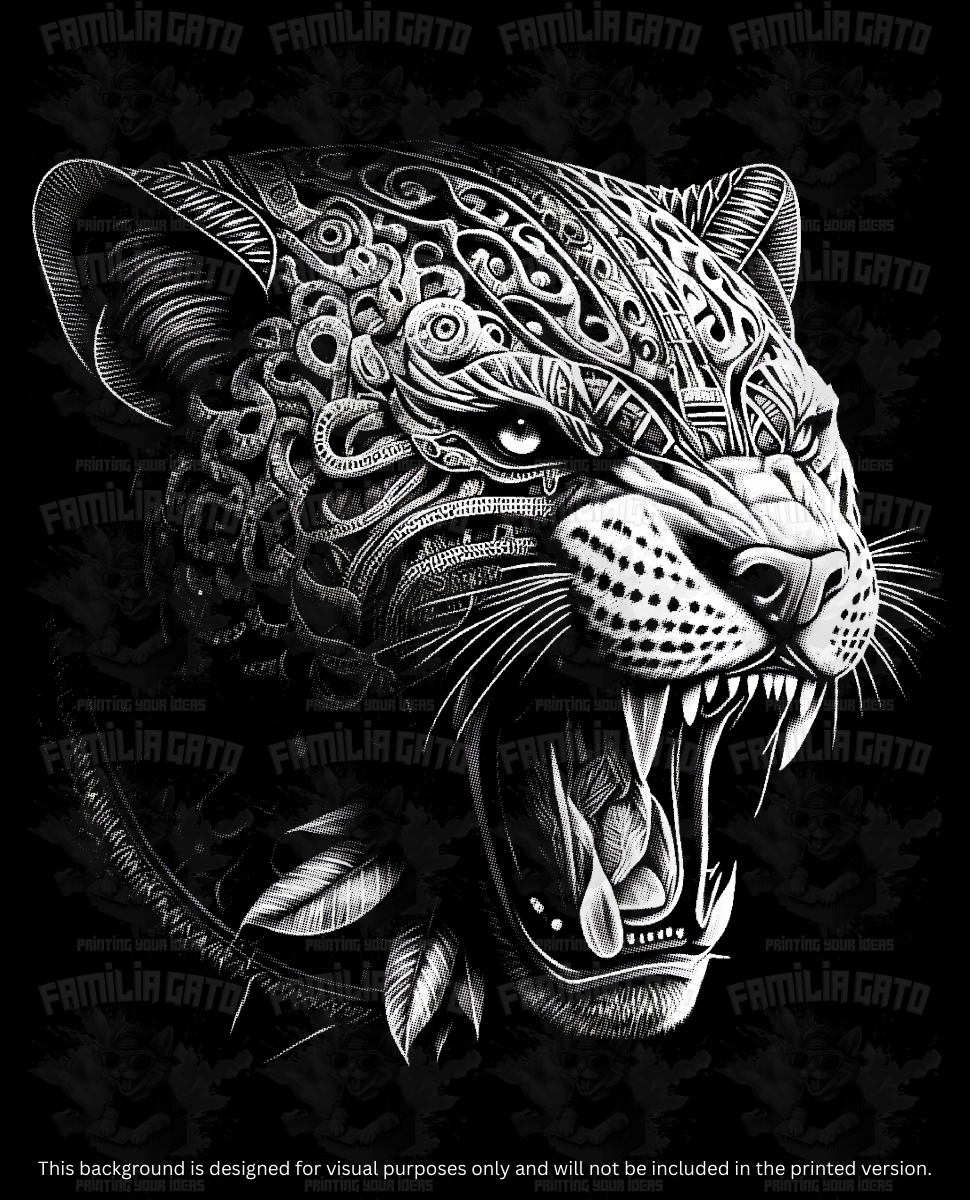 Jaguar Azteca #4 DTF Transfer