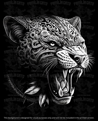 Jaguar Azteca #4 DTF Transfer