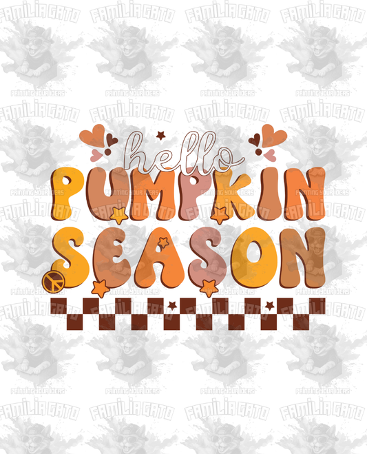 Fall - Hello Pumpkin Season #1 DTF Transfer