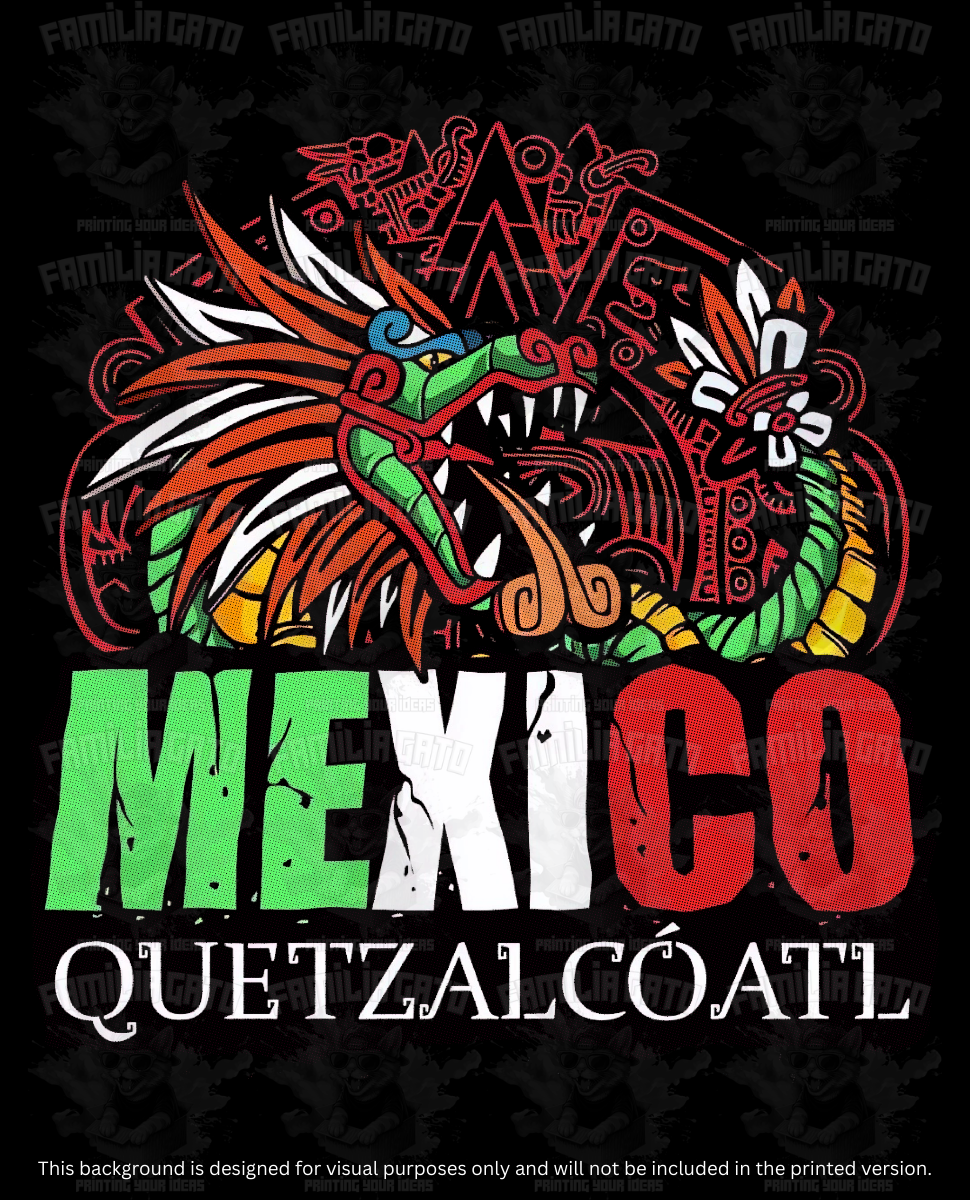 Mexico Quetzalcoatl DTF Transfer