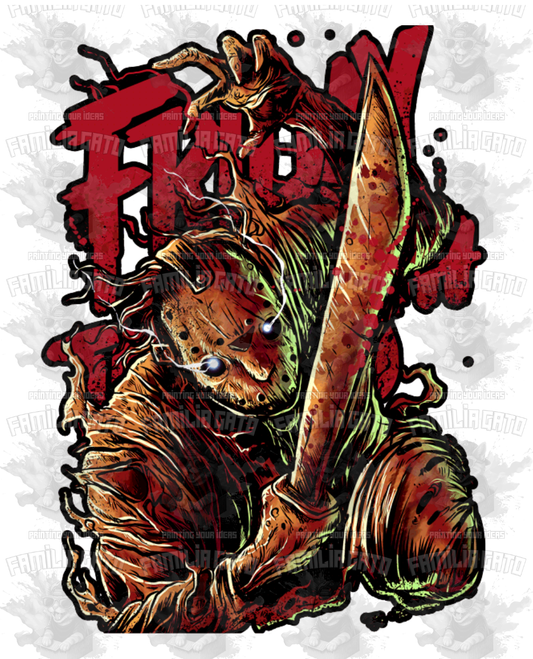 Halloween Friday 13th DTF Transfer