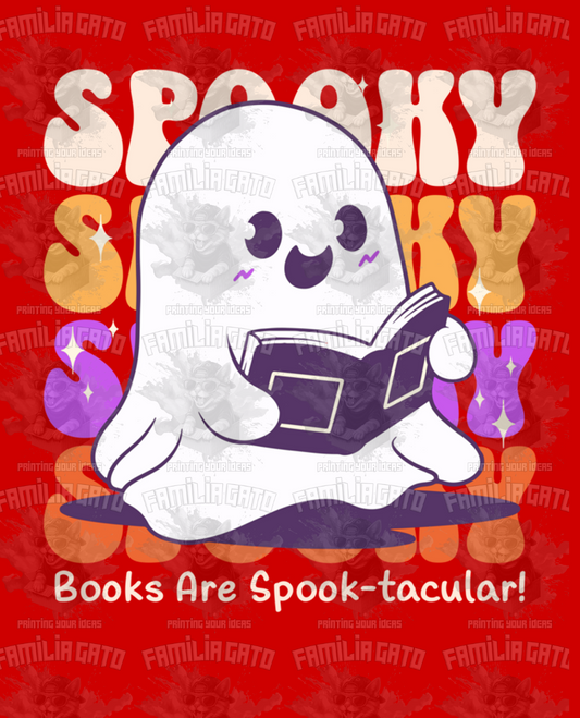 Spooky Books are Spook-tacular Halloween DTF Transfer
